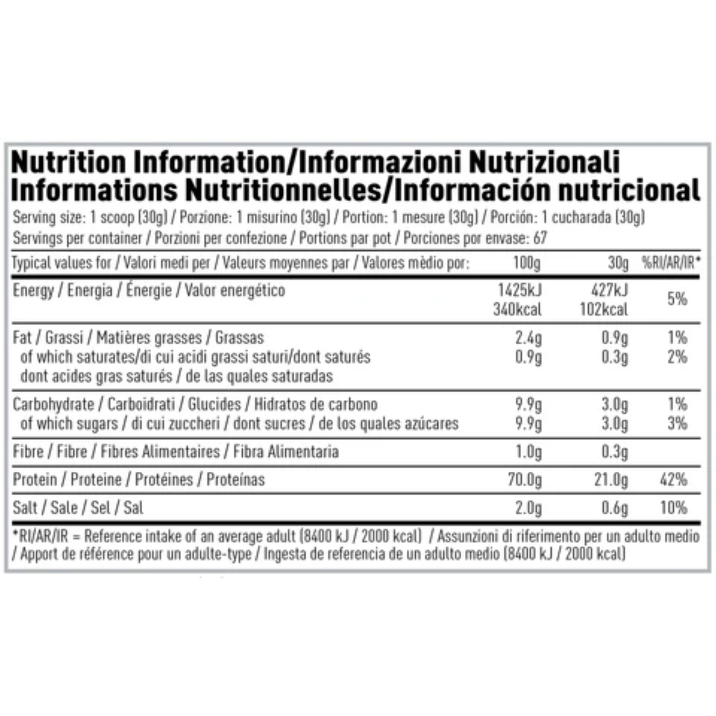 Per4m-Chocolate-brownie-2kg-nutritional-information