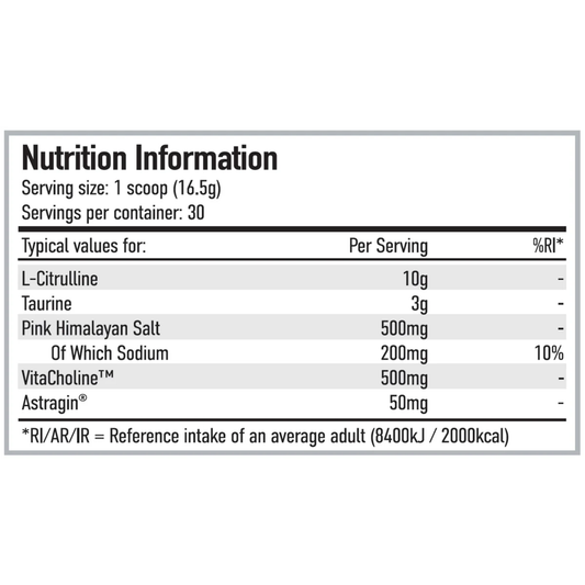 Per4m Pump Non-Stim Pre Workout