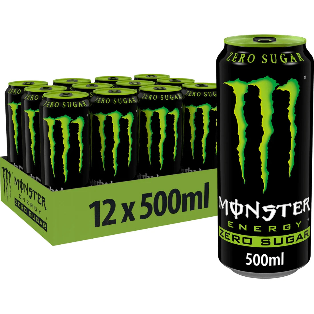 Monster Energy Zero Sugar - 500ml (Pack of 12)