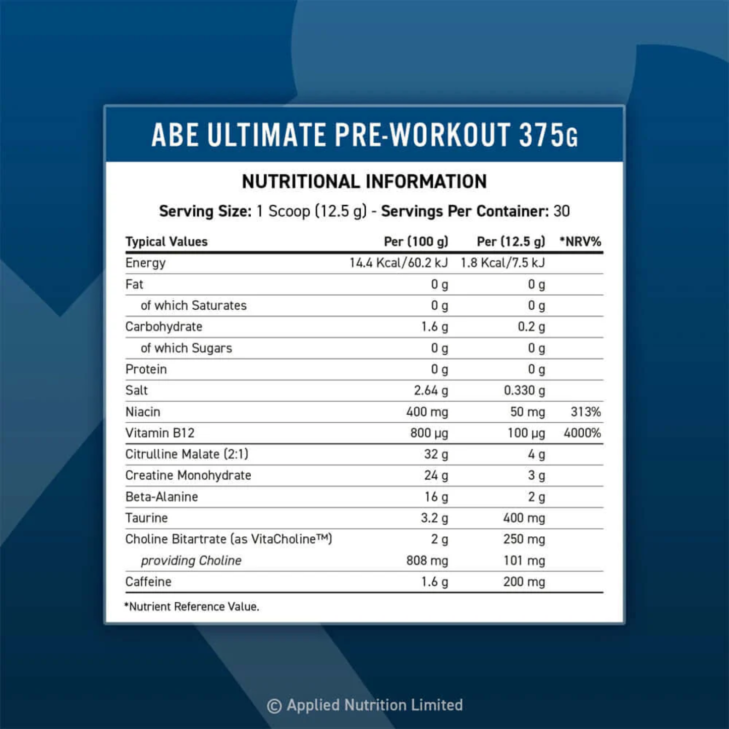 Applied Nutrition ABE Pre Workout + FREE Shirt & Shaker