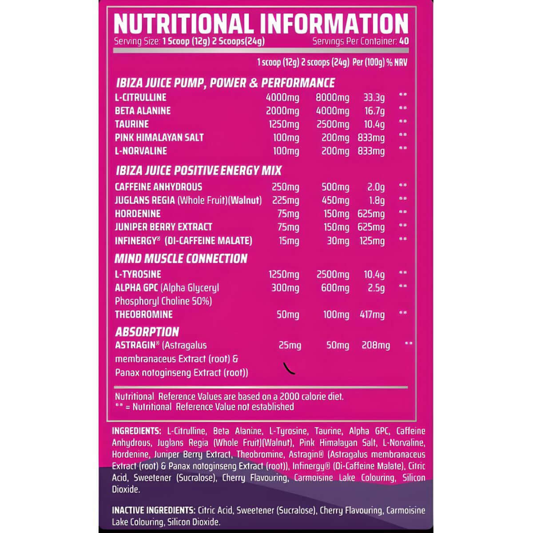 Gorillalpha Ibiza Juice 480g