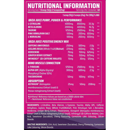 Gorillalpha Ibiza Juice 480g